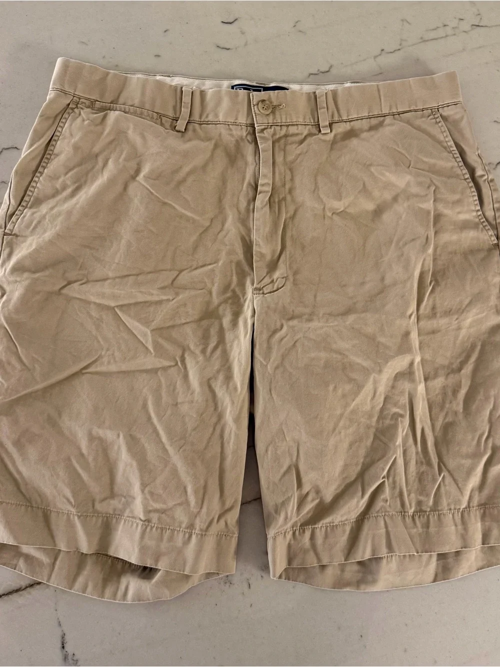 Polo Ralph Lauren Men's Shorts 36 Khaki Classic Fit Chino Cotton